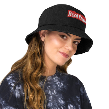 Real Retro Denim bucket hat