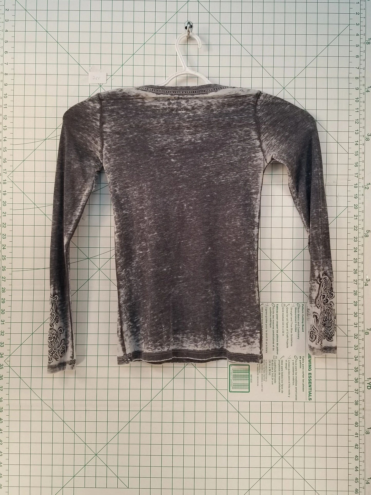 Acid Wash Grey Pullover Sweater