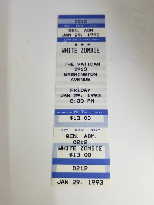 White Zombie Gen Admission 1993