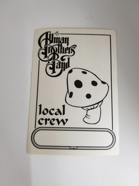 Allman Brothers Band Backstage Pass