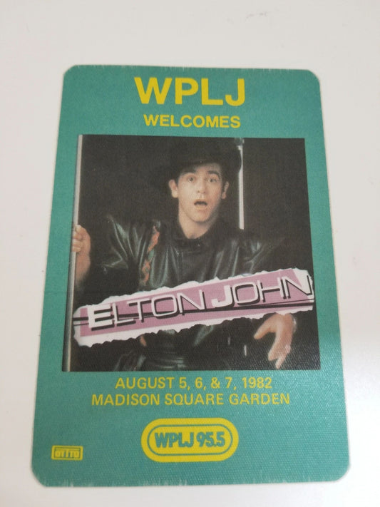 Elton John Madison Square Garden 1982 Backstage Pass