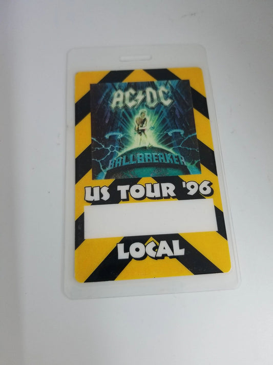 AC/DC Ballbreaker US Tour '96 Backstage Pass