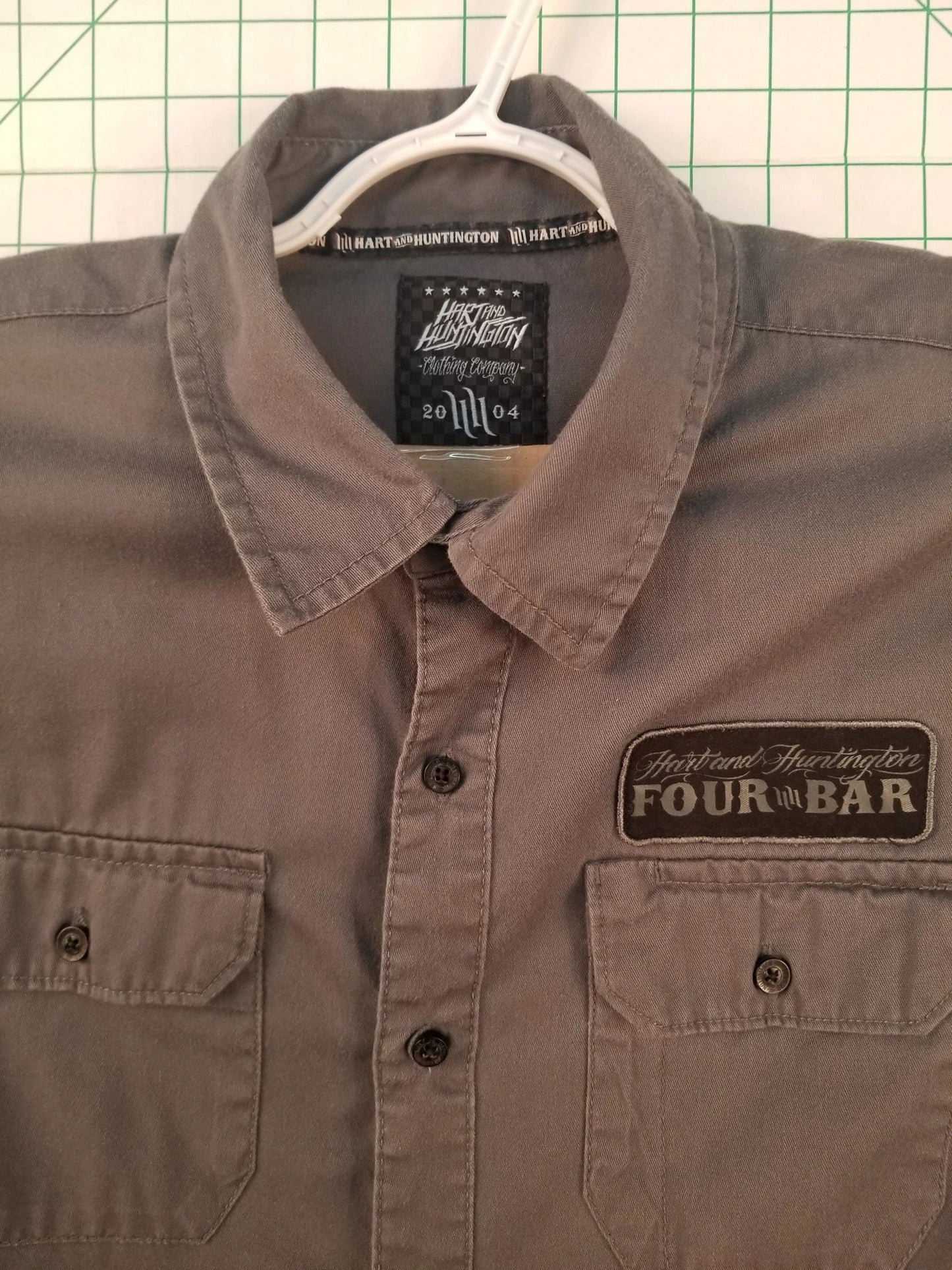 Hart and Huntington "Four Bar" Embroidered Shirt