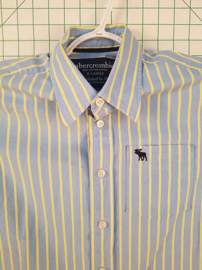 Abercrombie Striped Long Sleeve Button Up