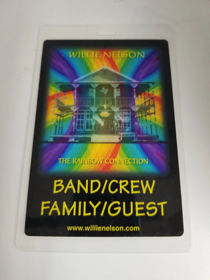 Willie Nelson Rainbow Connection Tour Backstage Pass