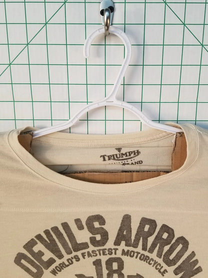 Lucky Brand Triumph Graphic Raglan Tee M