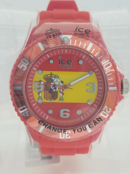 Red ICE Watch w/ Spanish Flag Face