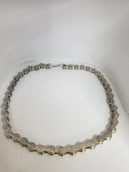 Bike Chain Style Alloy Chain Necklace