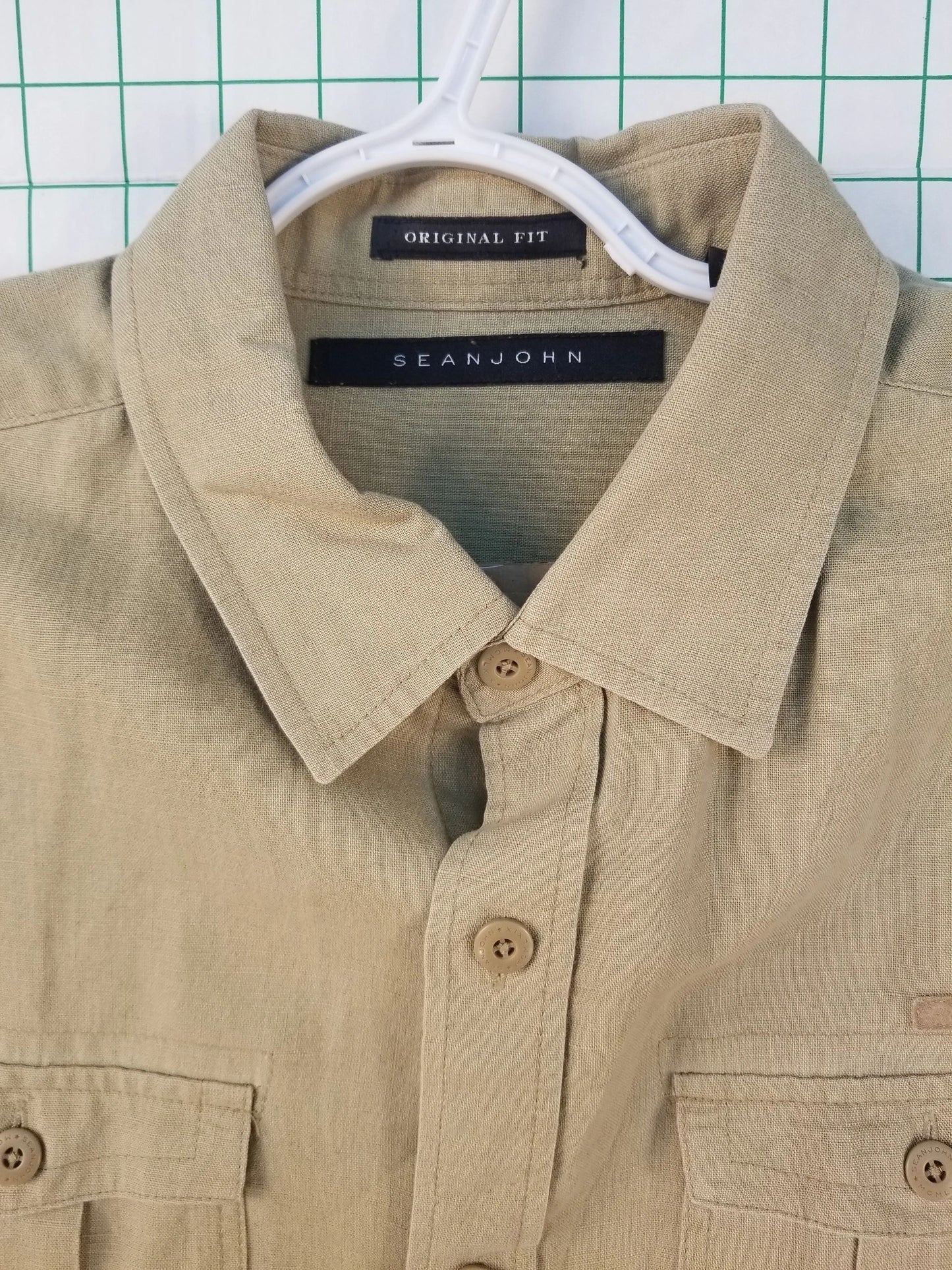 Sean John Short Sleeve Button Up XL