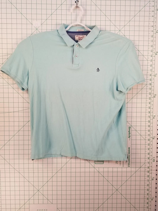 Original Penguin Blue Polo Shirt XL