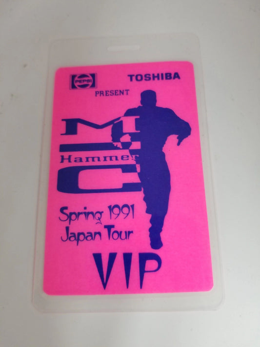 MC Hammer Spring 1991 Japan Tour Backstage Pass