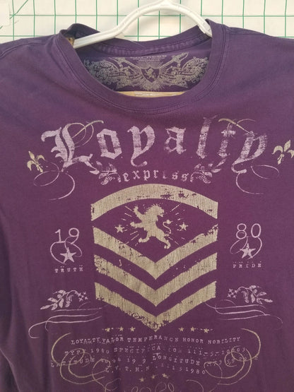 Express "Loyalty" Purple Graphic Tee