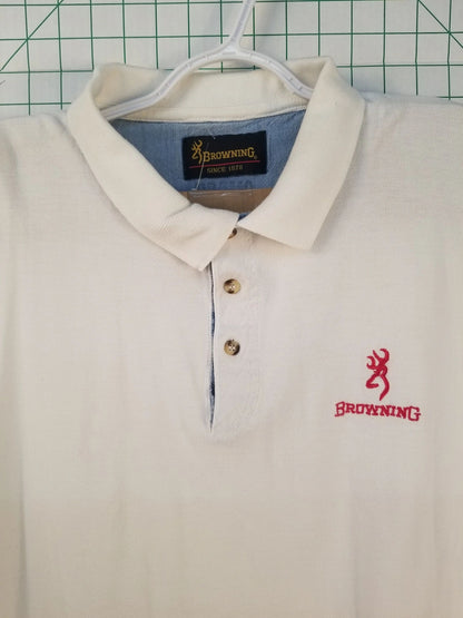 Browing Embroidered White Polo