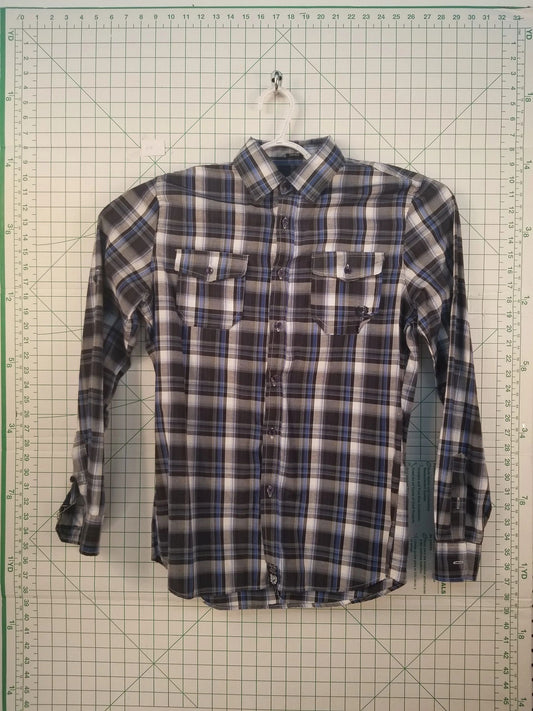 Phat Farm Long Sleeve Plaid Button Up