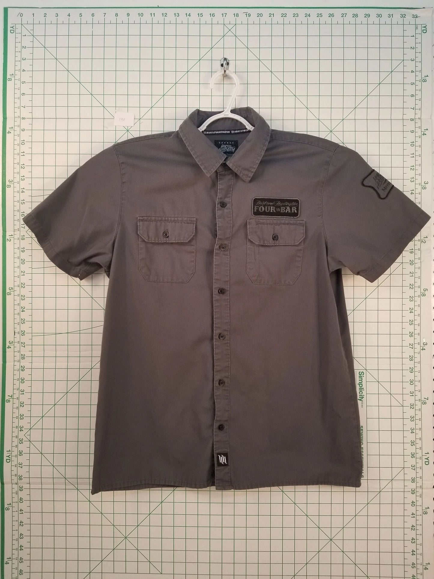 Hart and Huntington "Four Bar" Embroidered Shirt