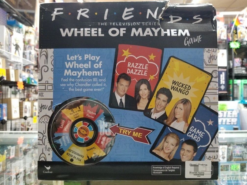 Friends Wheel Of Mayhem Party Board Game