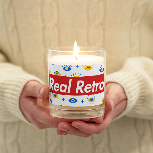 Real Retro Glass jar soy wax candle